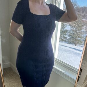 Escada Midnight Blue Midi Dress